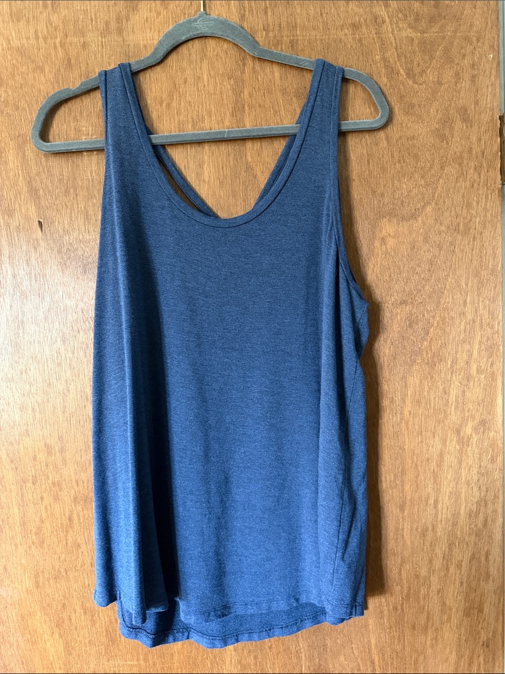 LOFT Scoop Neck Tank Top - Navy
